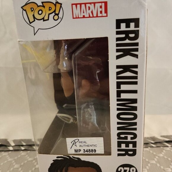 Michael B. Jordan signed Funko Pop! Vinyl: Marvel - Erik Killmonger #278 w/COA - Picture 2 of 5